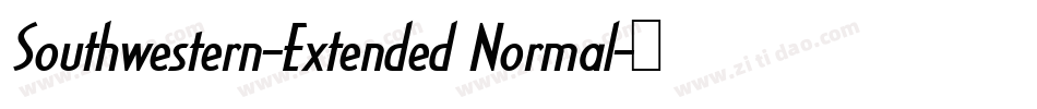 Southwestern-Extended Normal字体转换